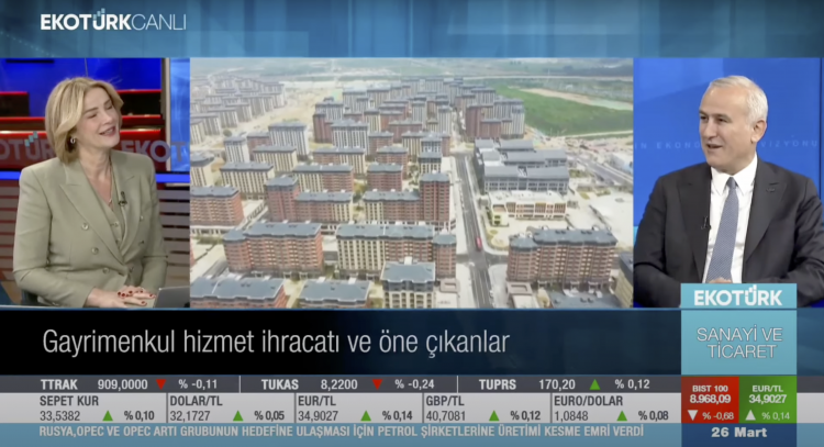 Bayram Tekçe, EKOTÜRK TV'de uluslararası yatırımcıya konut satışını değerlendirdi.