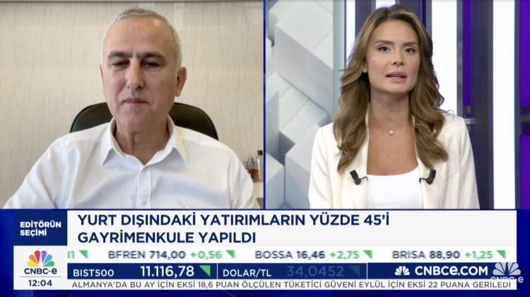 Bayram Tekçe, E Cafe (CNBC-e) adlı programda yabancıya konut satışını değerlendirdi.